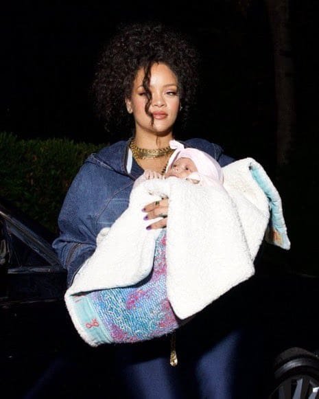 Rihanna E A AP Rocky Mostram O Segundo Filho Pela Primeira Vez E