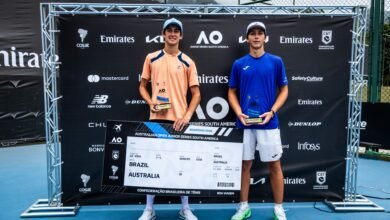 Fotos: Premiação do masculino, do feminino, Nauhany Silva, Dietrich e Leo Storck (Crédito: Peter Wrede/COSAT) - Mais Fotos no https://www.flickr.com/photos/cbtenis/