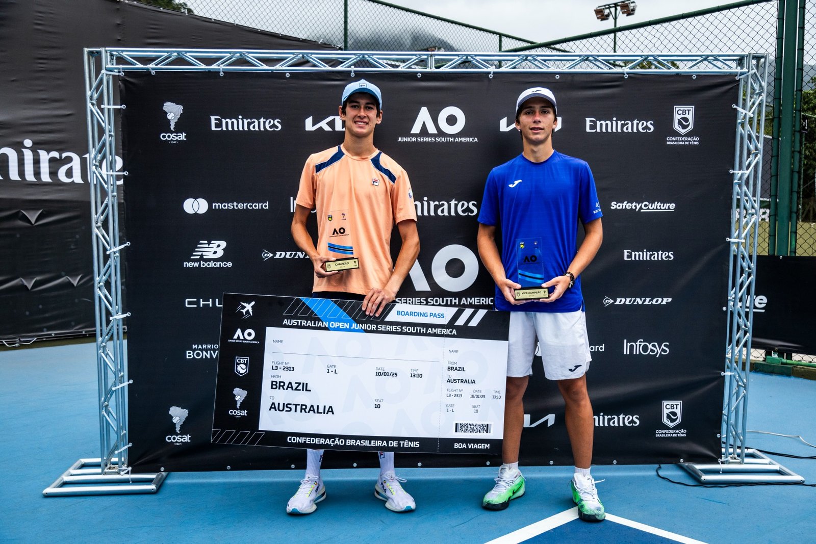 Fotos: Premiação do masculino, do feminino, Nauhany Silva, Dietrich e Leo Storck (Crédito: Peter Wrede/COSAT) - Mais Fotos no https://www.flickr.com/photos/cbtenis/