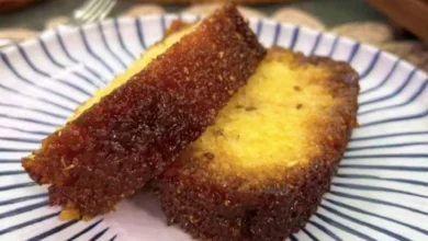 Bolo de Mandioca Caramelado