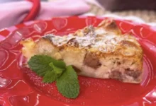 Torta de maçã com pão