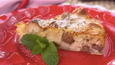 Torta de maçã com pão