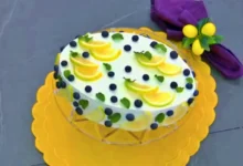 Bolo Oval de Limão Siciliano