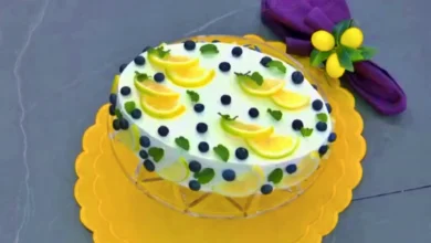 Bolo Oval de Limão Siciliano