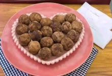 Falsa trufa de amendoim com cacau